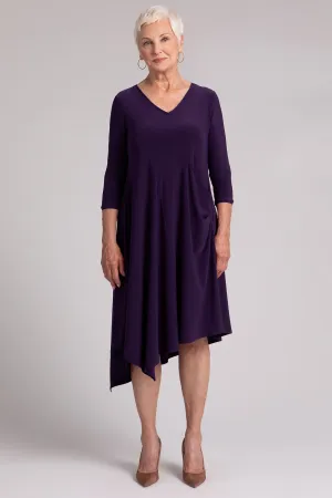 Slant Pocket Dress | Blackberry
