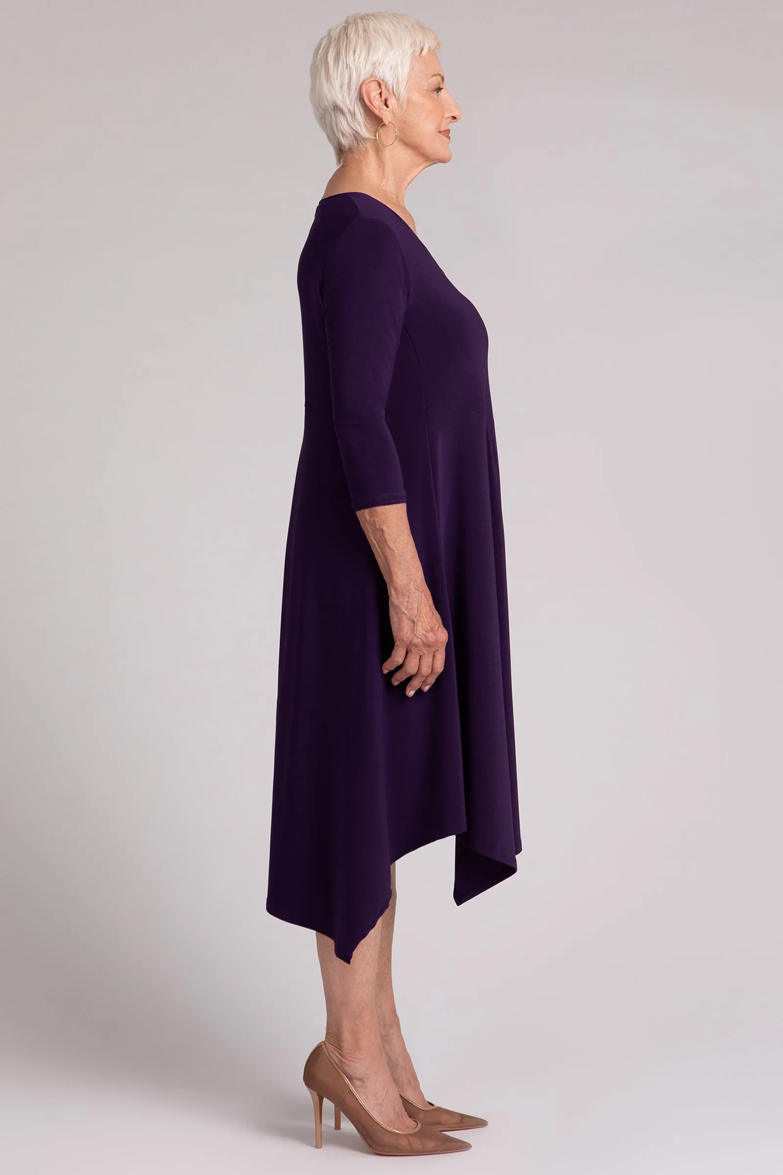 Slant Pocket Dress | Blackberry