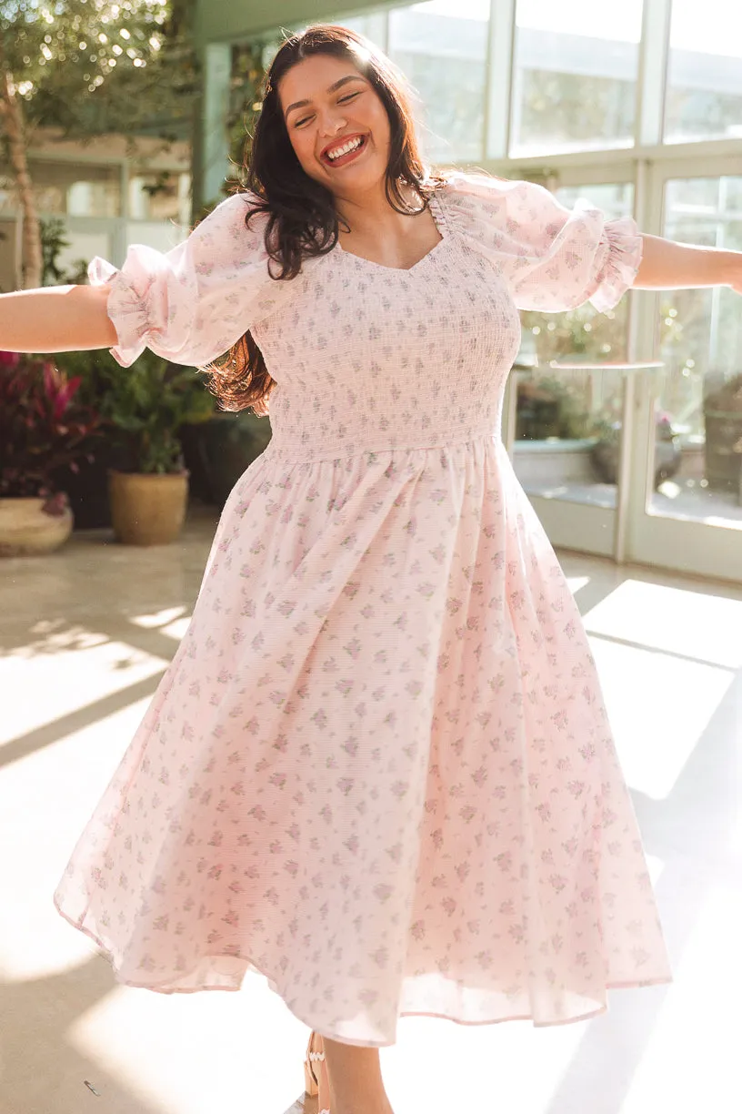 Teagan Dress in Purple Gingham