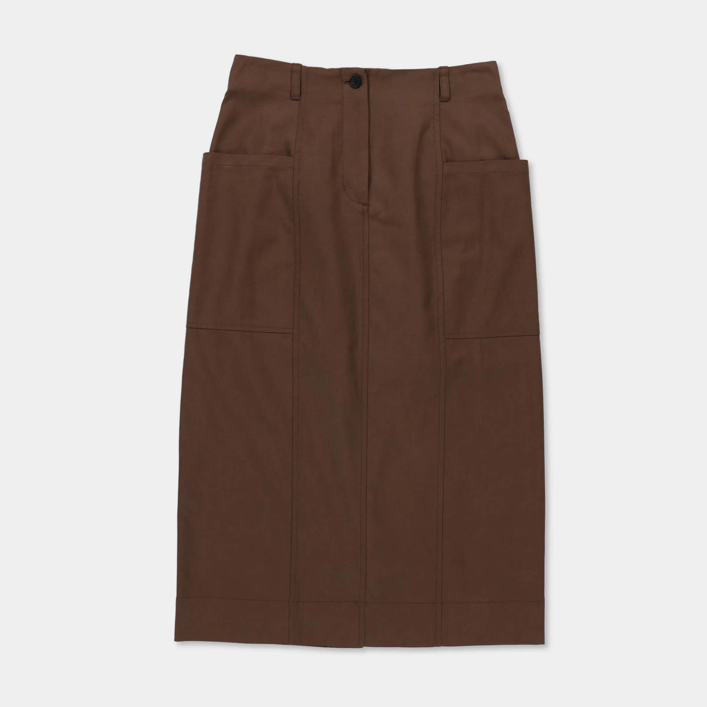 Tencel Cotton Midi Skirt