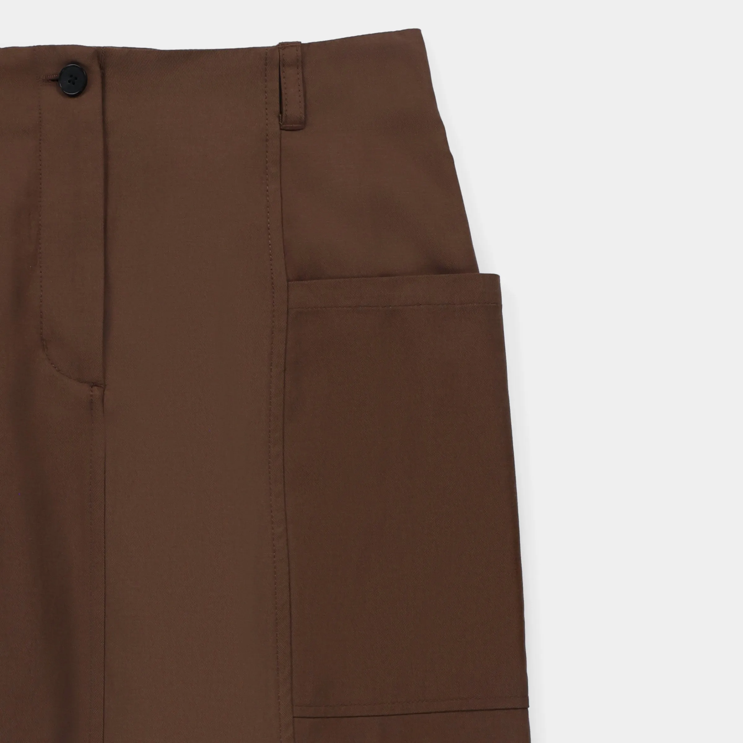 Tencel Cotton Midi Skirt