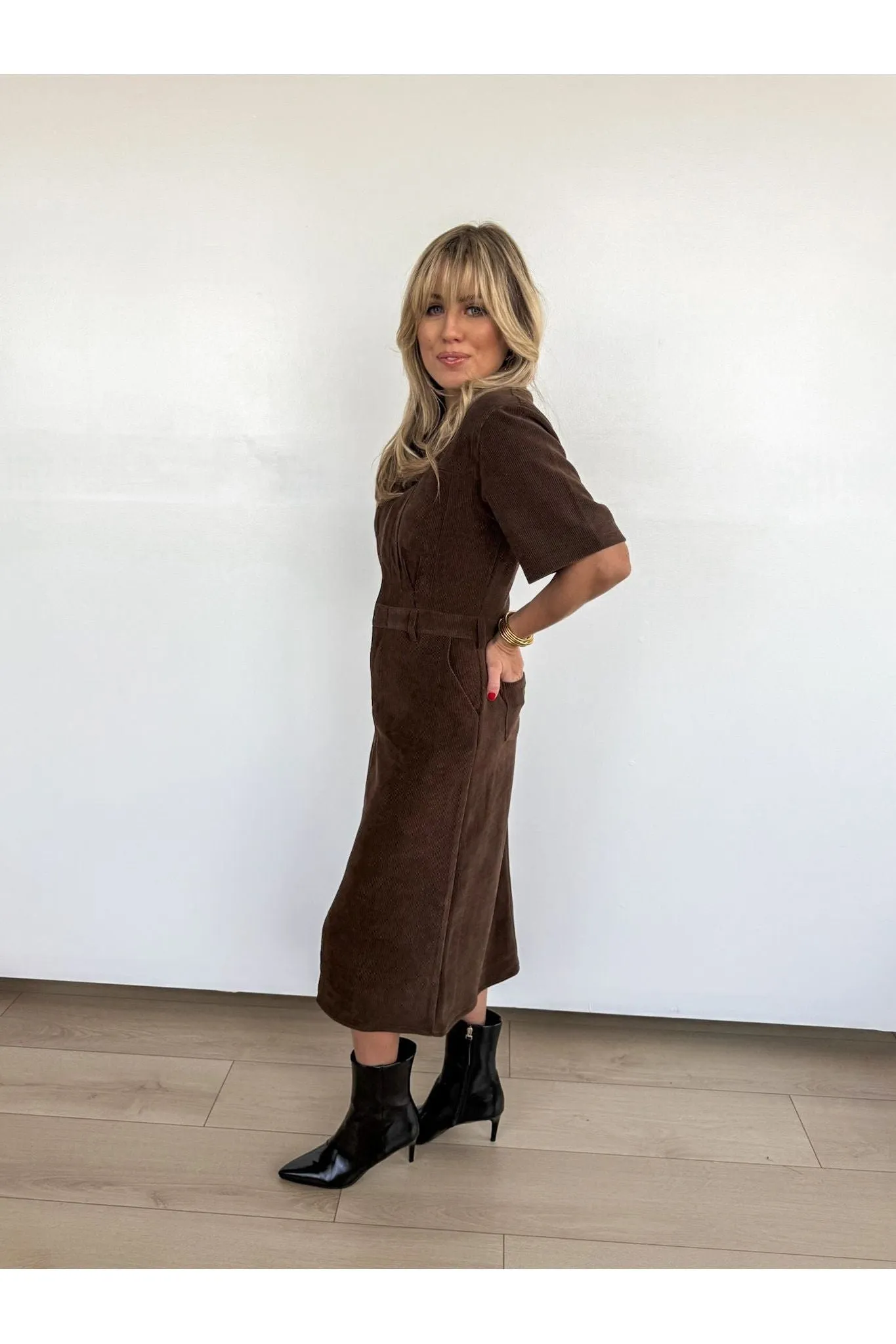 Velvet Canyon Cord Dress