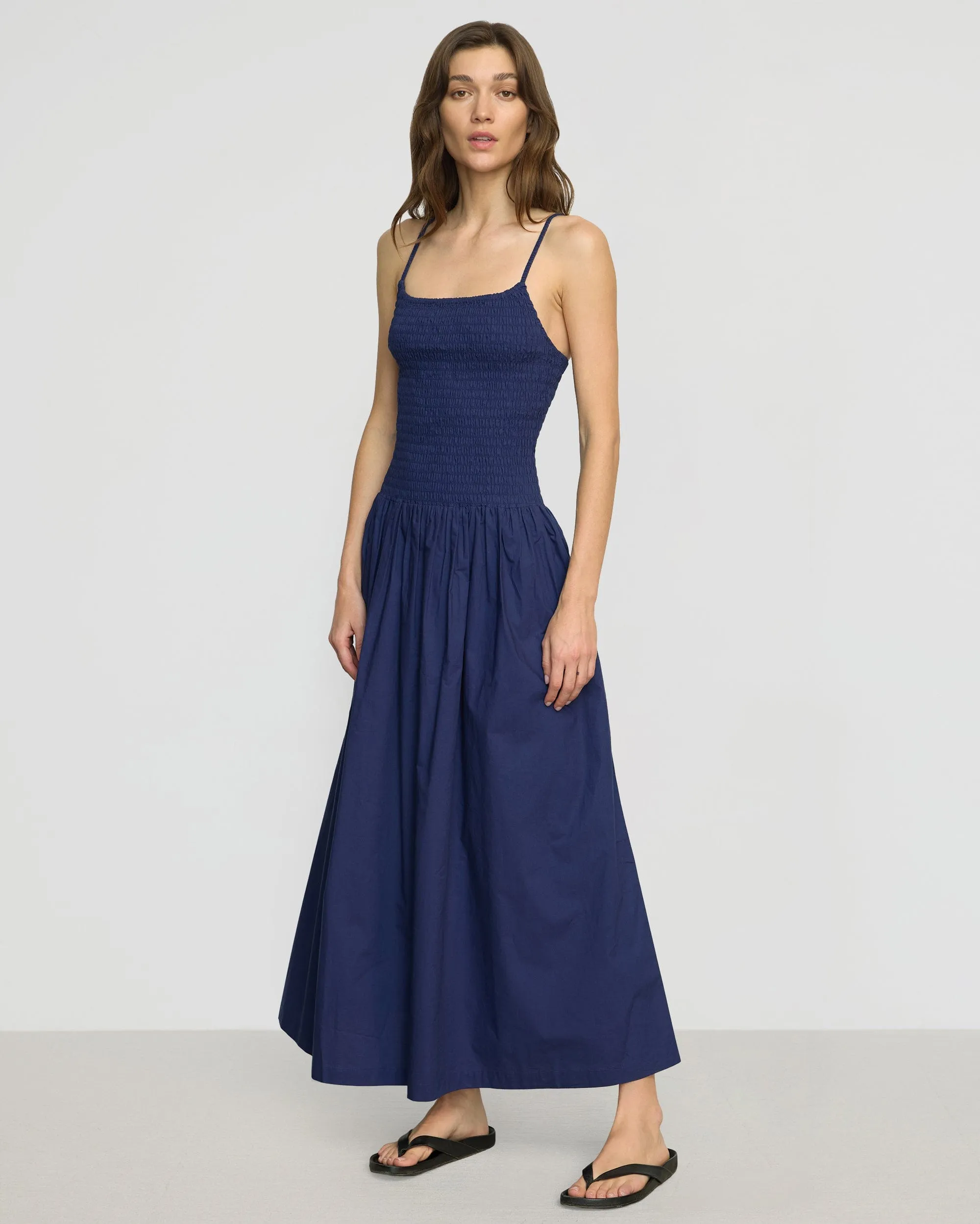 Venus Smocked Midi Dress