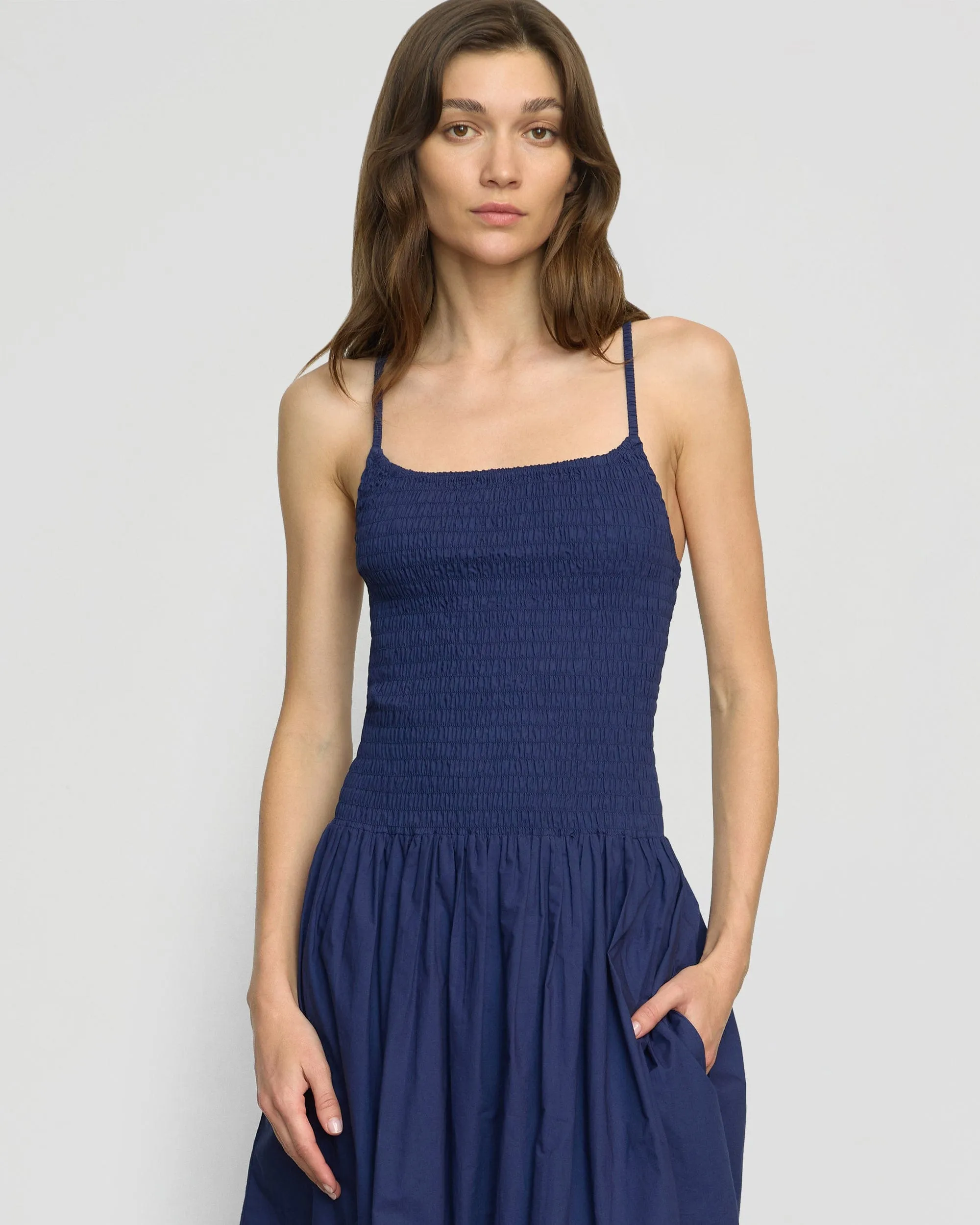 Venus Smocked Midi Dress