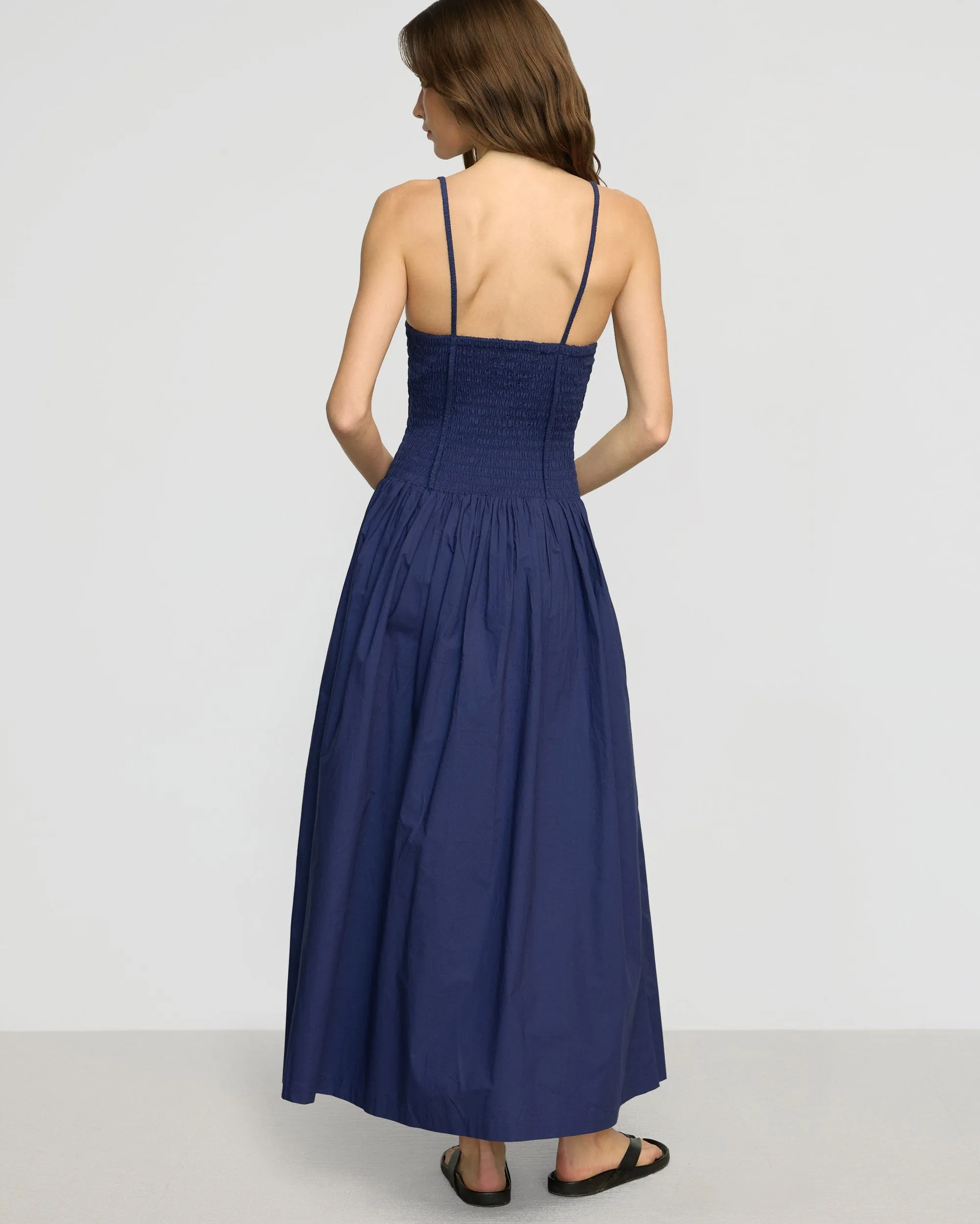 Venus Smocked Midi Dress