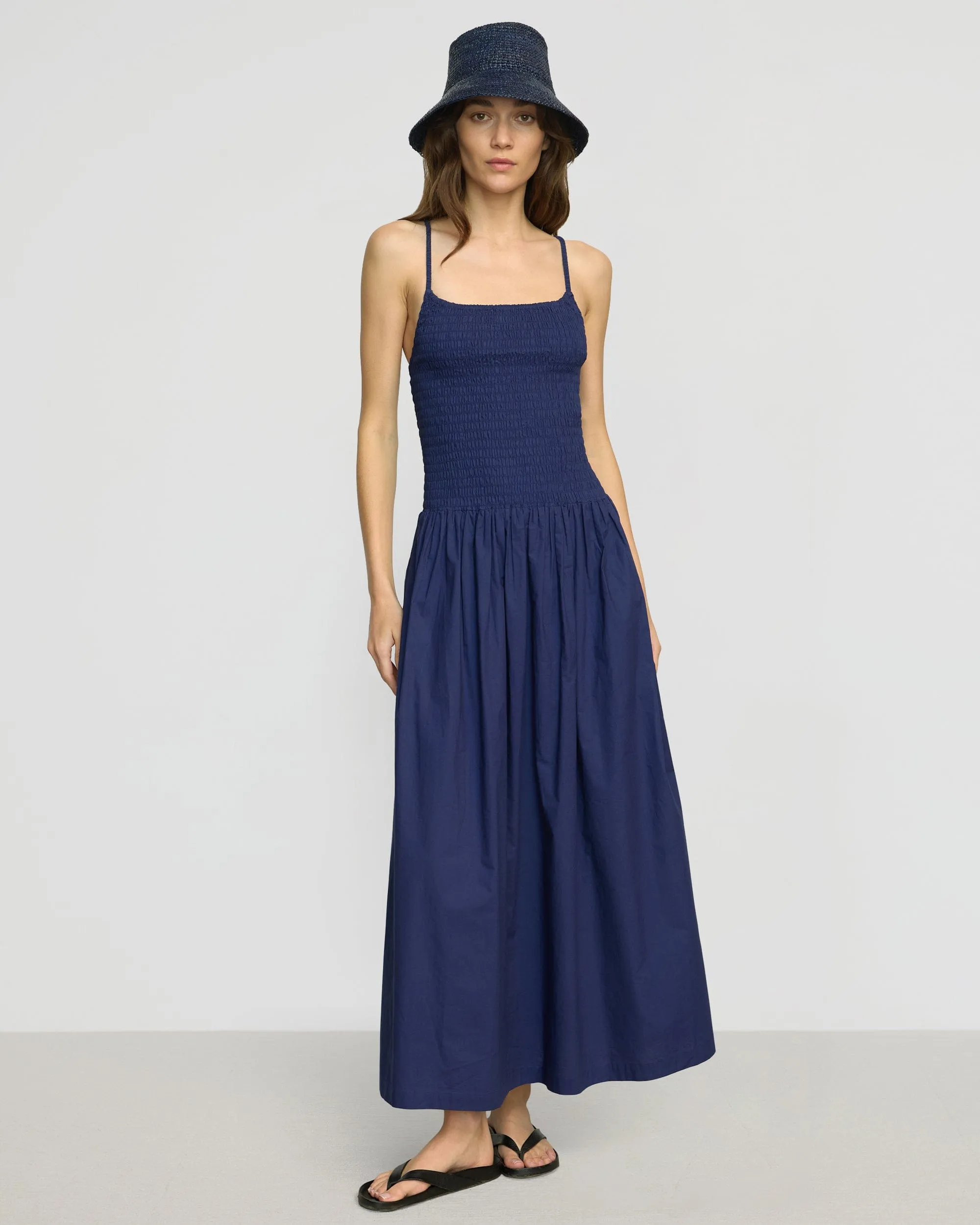 Venus Smocked Midi Dress